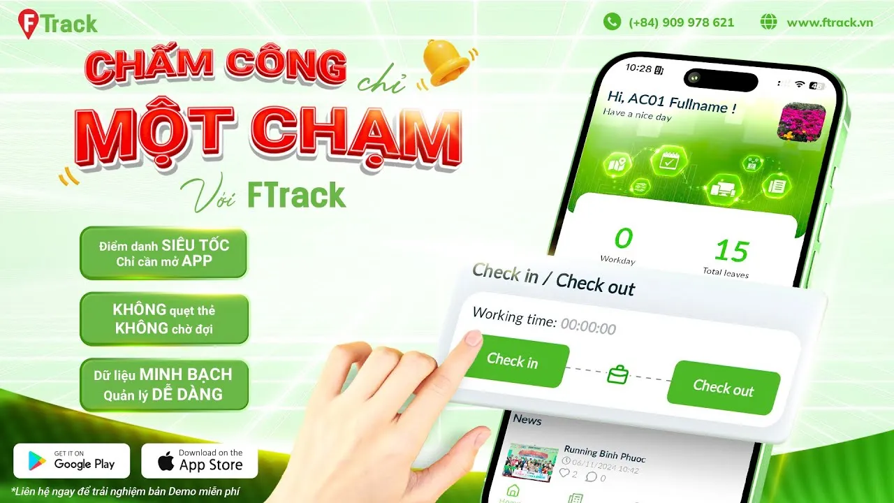 F Office - Phần Mềm Quản Lý Chấm Công Hiện Đại